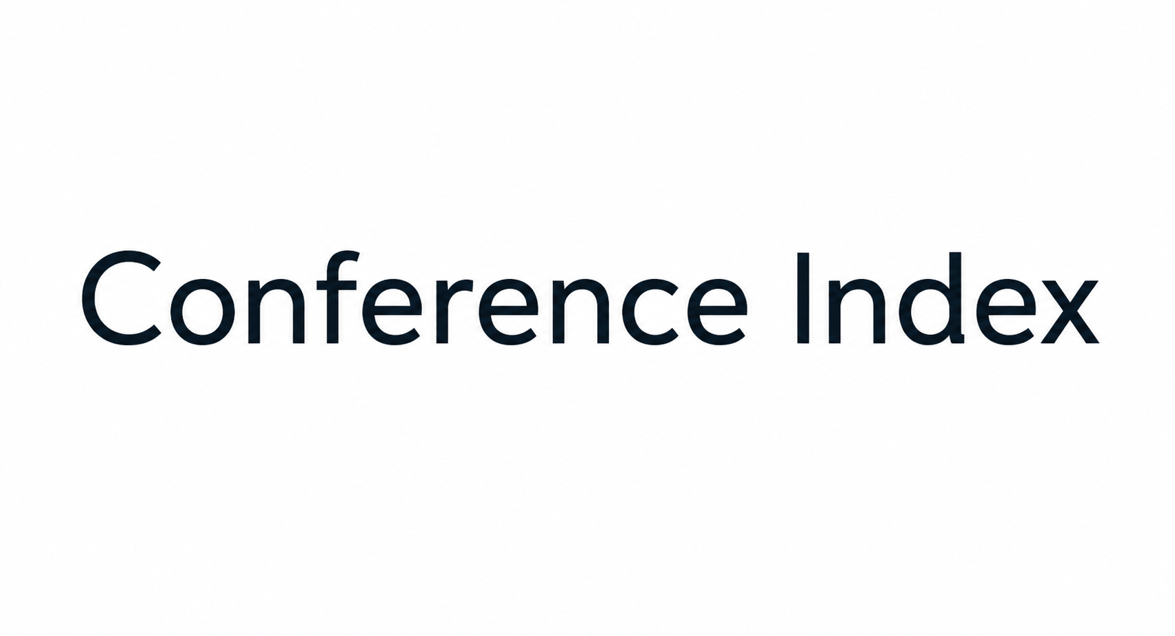 Conference index